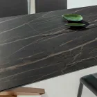 Rozkládací jídelní stůl s kovovým rámem Made in Italy - Elastické Viadurini