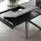 Rozkládací jídelní stůl s kovovou konstrukcí Made in Italy - Elastické Viadurini