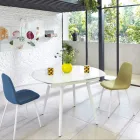 Rozkládací jídelní stůl se skleněnou deskou New Japonsku Viadurini