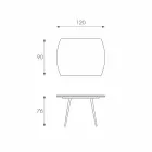 Rozkládací jídelní stůl s Japonskem Nový skleněný strop Viadurini