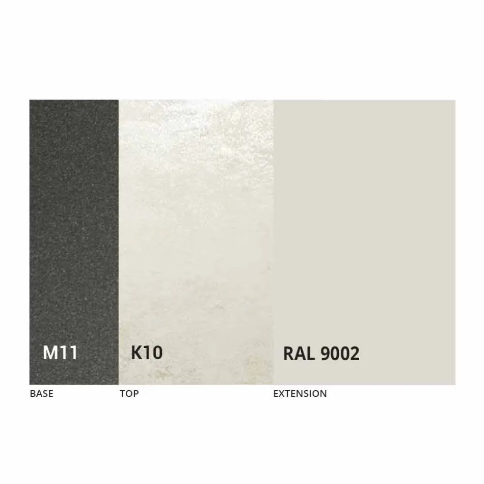 Roztažitelný jídelní stůl až do 170 cm v keramice vyrobené v Itálii - Tremiti Viadurini