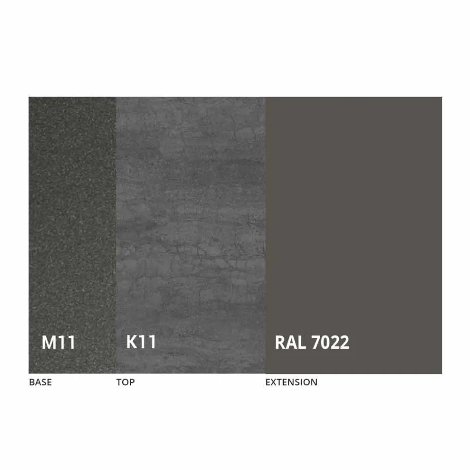 Roztažitelný jídelní stůl až do 170 cm v keramice vyrobené v Itálii - Tremiti Viadurini