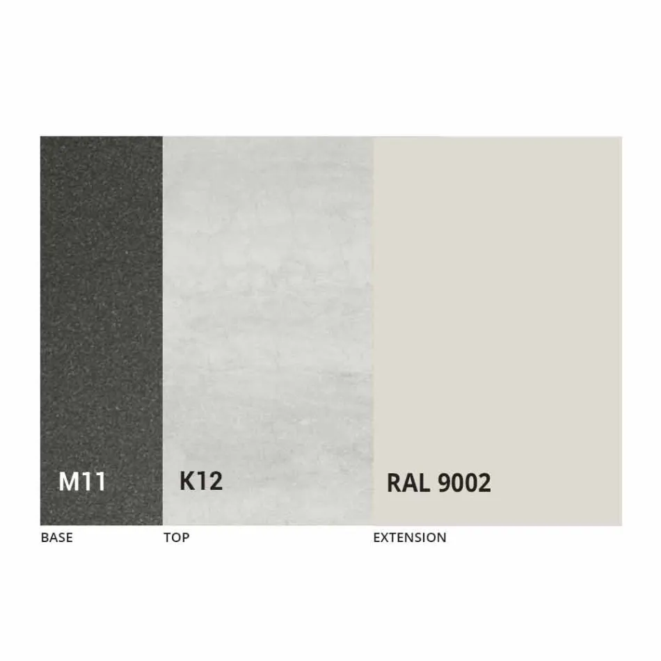 Roztažitelný jídelní stůl až do 170 cm v keramice vyrobené v Itálii - Tremiti Viadurini