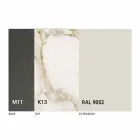 Roztažitelný jídelní stůl až do 170 cm v keramice vyrobené v Itálii - Tremiti Viadurini