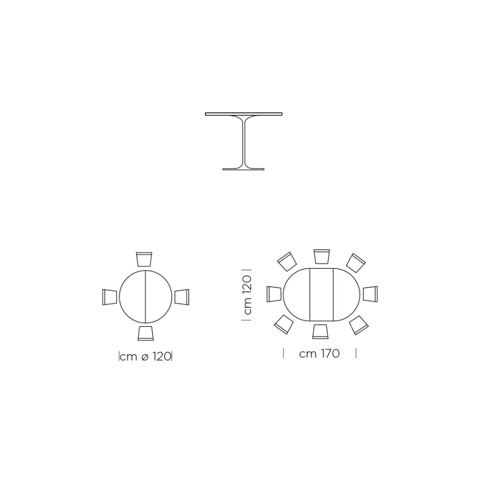 Rozkládací jídelní stůl až 170 cm z laminátu Made in Italy - dolary Viadurini