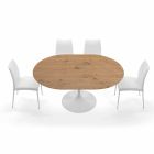 Rozkládací jídelní stůl až do 170 cm ze dřeva Made in Italy - dolary Viadurini