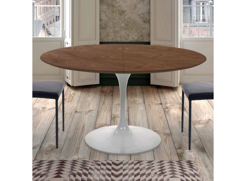 Rozkládací jídelní stůl až do 170 cm ze dřeva Made in Italy - dolary Viadurini