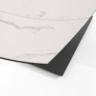 Rozkládací jídelní stůl Až 180 cm z keramiky a oceli - Catone Viadurini