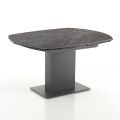 Rozkládací jídelní stůl Až 180 cm z keramiky a oceli - Catone