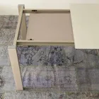 Roztažitelný jídelní stůl až 204 cm v provedení Made in Italy Crystal - Palladio Viadurini