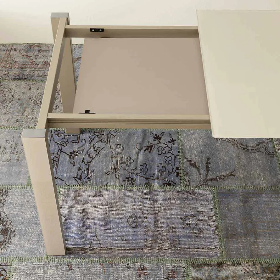 Roztažitelný jídelní stůl až 204 cm v provedení Made in Italy Crystal - Palladio Viadurini