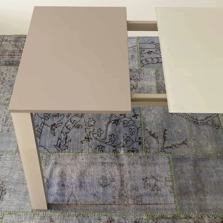 Roztažitelný jídelní stůl až 204 cm v provedení Made in Italy Crystal - Palladio Viadurini