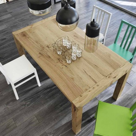 Jídelní stůl rozšiřitelný až na 240 cm dubovou dýhou Cyrus Viadurini