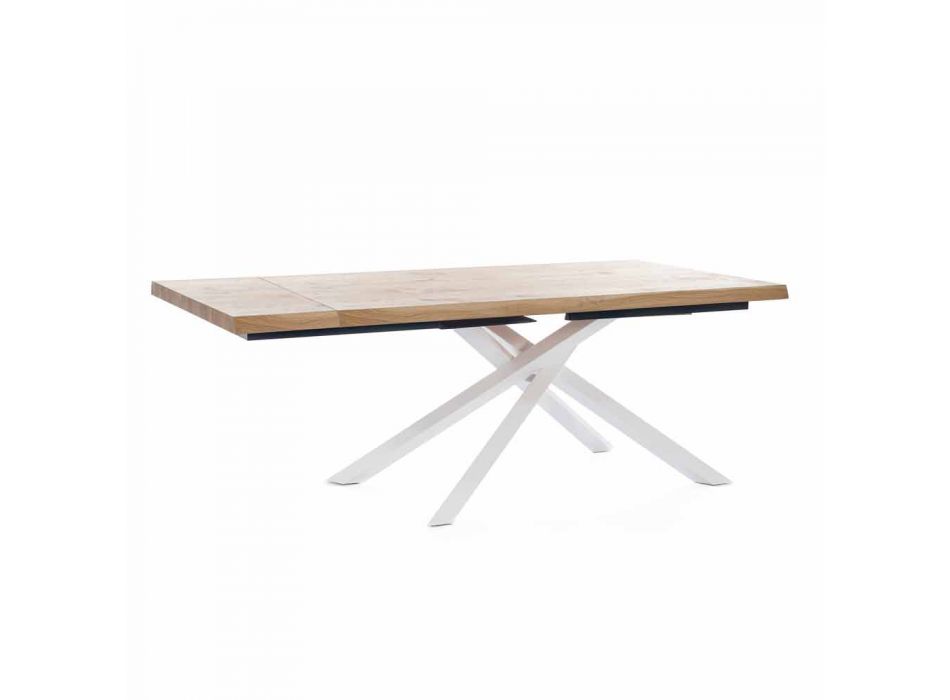 Rozkládací jídelní stůl do 240 cm ve dřevě Vyrobeno v Itálii - Xino Viadurini