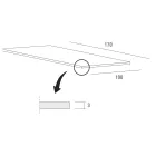 Rozkládací jídelní stůl až do 280 cm ve Fenix Made in Italy - Eolo Viadurini