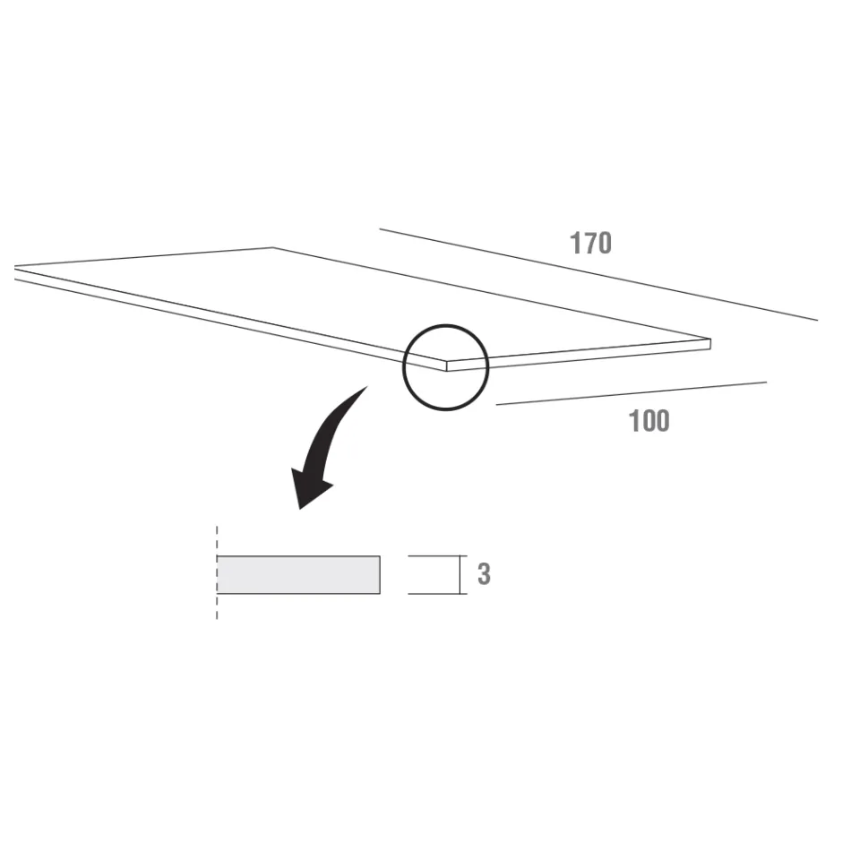 Rozkládací jídelní stůl až do 280 cm ve Fenix Made in Italy - Eolo Viadurini
