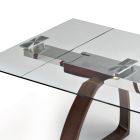 Rozkládací jídelní stůl až 280 cm ze skla Made in Italy - Antimo Viadurini