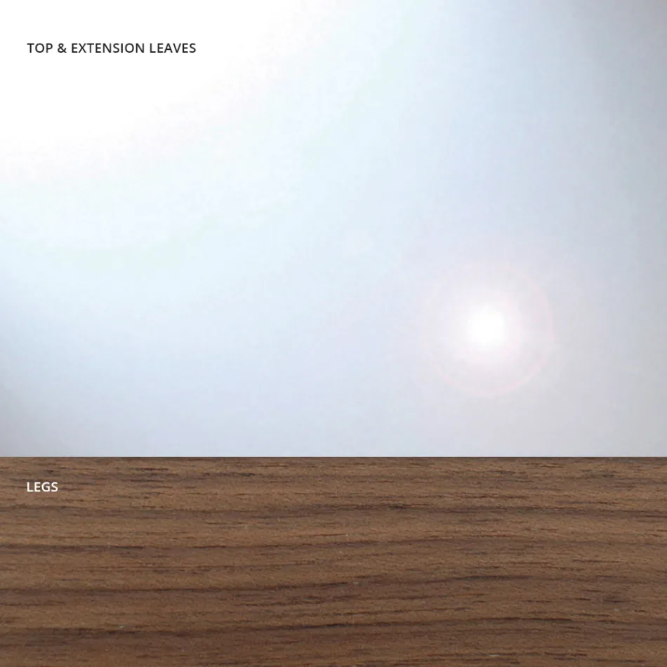 Rozkládací jídelní stůl až 280 cm ze skla Made in Italy - Antimo Viadurini