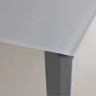 Roztažitelný jídelní stůl až 290 cm v křišťálu Made in Italy - Polonio Viadurini