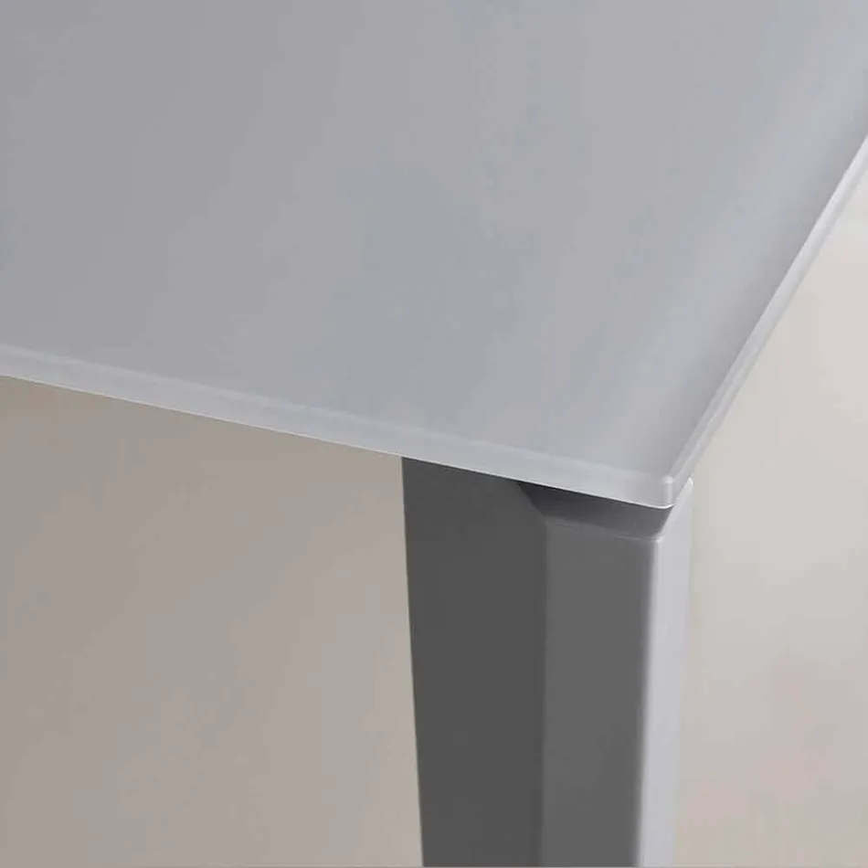 Roztažitelný jídelní stůl až 290 cm v křišťálu Made in Italy - Polonio Viadurini