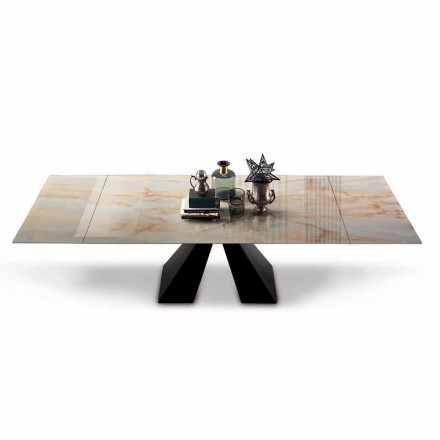 Rozkládací jídelní stůl až 300 cm z Hypermarble Made in Italy - Dalmatian Viadurini