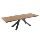 Rozkládací jídelní stůl až do 300 cm z dýhovaného dřeva - Settimmio Viadurini