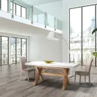 Rozkládací jídelní stůl Až 315 cm z masivního dřeva - Massimo Viadurini