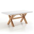 Rozkládací jídelní stůl až 360 cm z masivního dřeva - Massimo