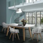 Rozkládací jídelní stůl až 315 cm z Mdf a masivního dřeva - Paolo Viadurini