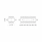 Rozkládací jídelní stůl až na 450 cm z laminátu Made in Italy - Salentino Viadurini