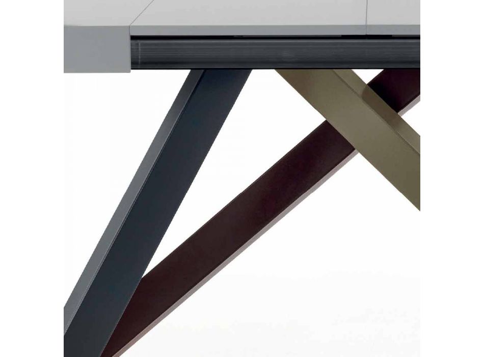 Rozkládací jídelní stůl až do 450 cm z laminátu Made in Italy - Salentino Viadurini