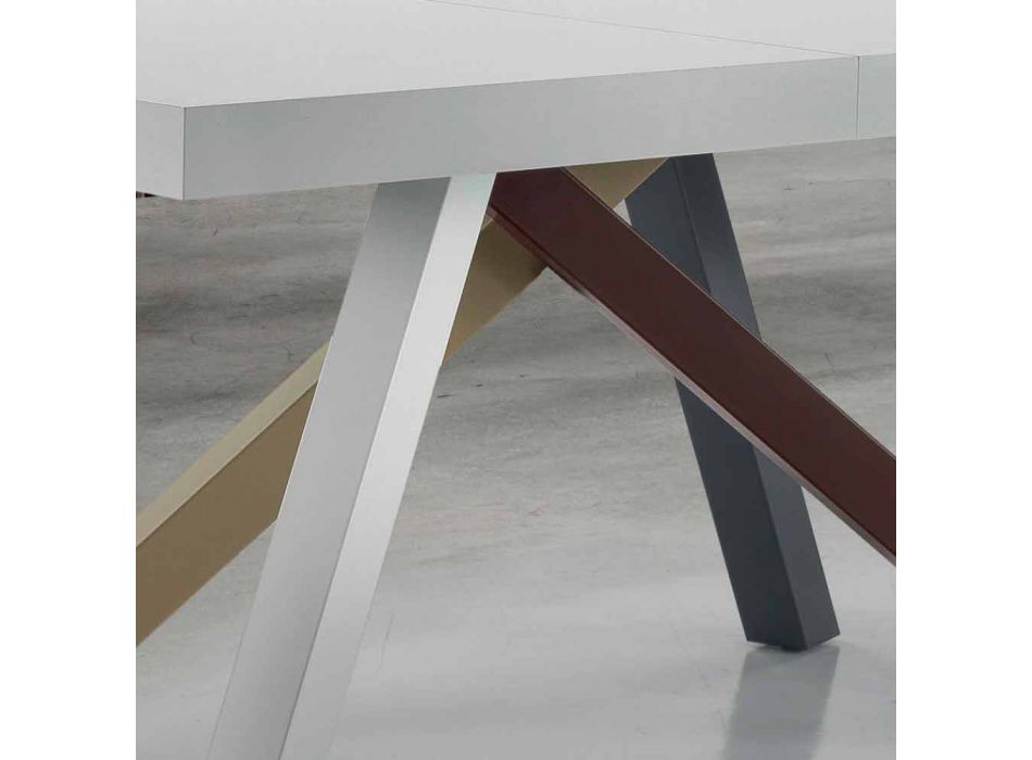 Rozkládací jídelní stůl až do 450 cm z laminátu Made in Italy - Salentino Viadurini