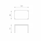 Rozkládací jídelní stůl z dubového dubu Fedro, vyrobený v Itálii Viadurini