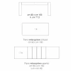 Rozkládací jídelní stůl z melaminového dřeva vyrobeného v Itálii, Oky Viadurini