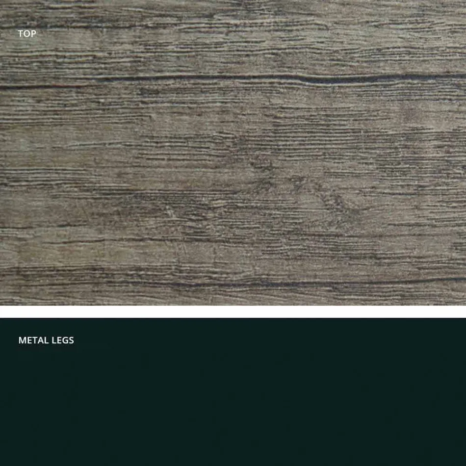 Rozkládací jídelní stůl z melaminu vyrobený v Itálii, Dionigi Viadurini