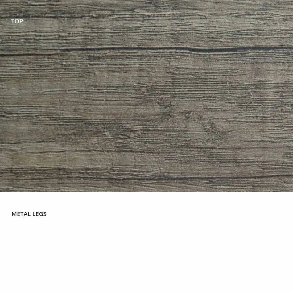 Rozkládací jídelní stůl z melaminu vyrobený v Itálii, Dionigi Viadurini