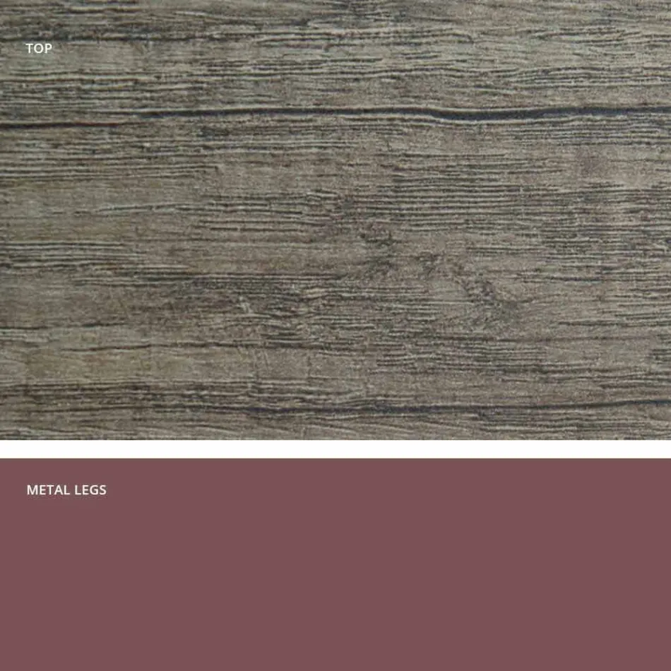 Rozkládací jídelní stůl z melaminu vyrobený v Itálii, Dionigi Viadurini