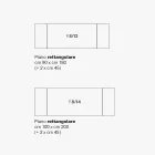 Rozkládací jídelní stůl z kovu a sklokeramiky Made in Italy - Circe Viadurini