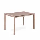 jídelní stůl skleněný stůl a kov Oddo Viadurini