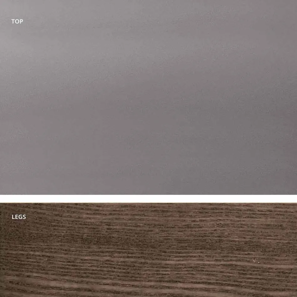 Dimitri rozšiřitelný uzený skleněný jídelní stůl vyrobený v Itálii Viadurini