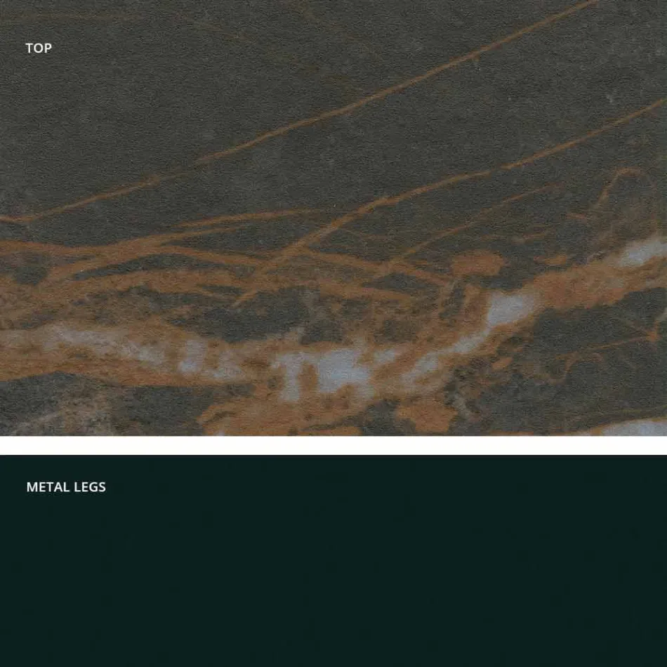 Prodloužený keramický skleněný jídelní stůl vyrobený v Itálii, Wilmer Viadurini