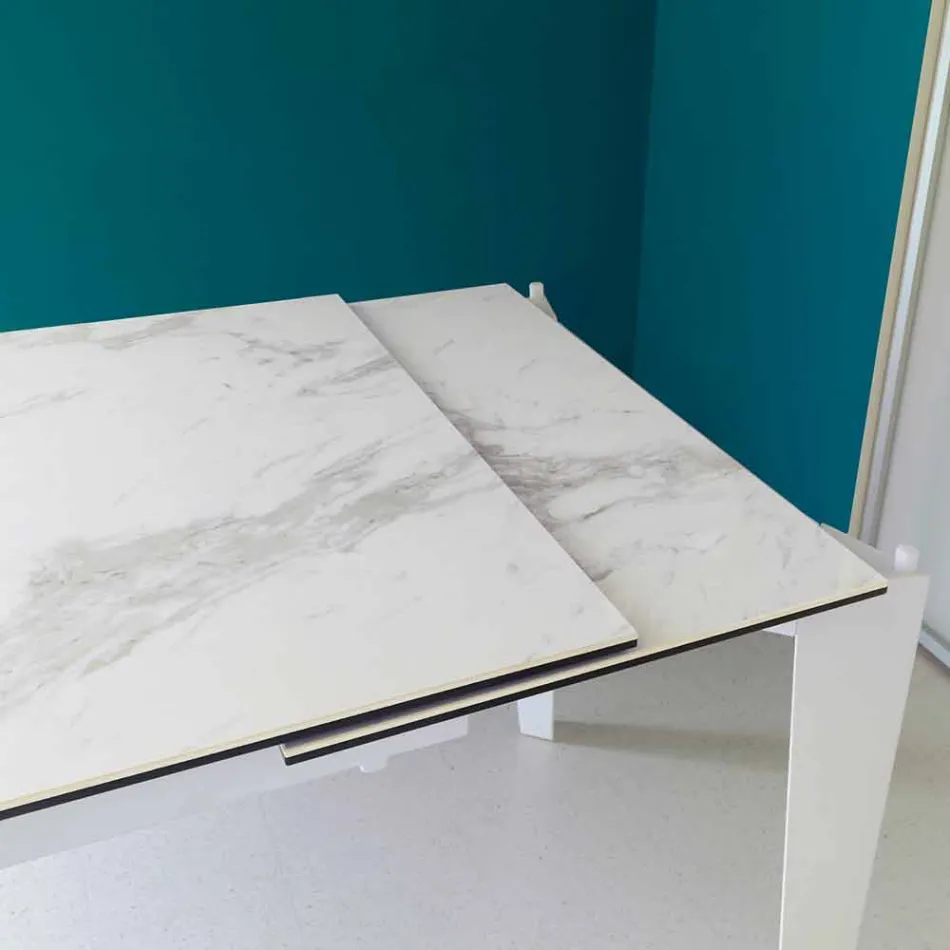 Jídelní sklokeramická prodloužení stolu, 120 / cm 170xP80, Bino Viadurini