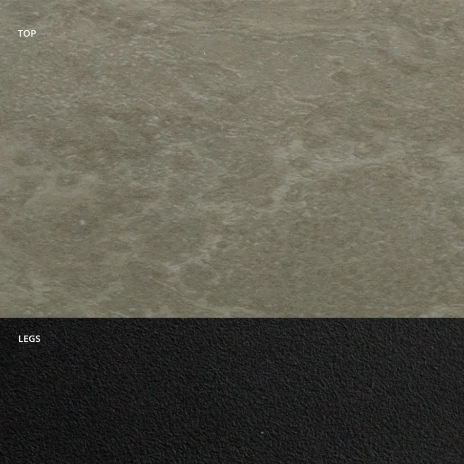 Jídelní stůl se sudovou deskou z HPL laminátu Made in Italy - Grotta Viadurini