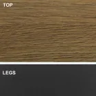 Jídelní stůl s deskou ve tvaru sudu z HPL laminátu Made in Italy - Settimmio Viadurini