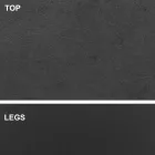 Jídelní stůl s deskou ve tvaru sudu z HPL laminátu Made in Italy - Settimmio Viadurini