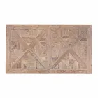 Jídelní stůl Homemotion s deskou a nohama z jilmového dřeva - jilm Viadurini