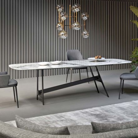 Jídelní stůl s keramickou deskou Made in Italy - Bonaldo Slot Viadurini