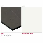 Jídelní stůl s deskou HPL a kovovou základnou vyrobený v Itálii - Aresto Viadurini