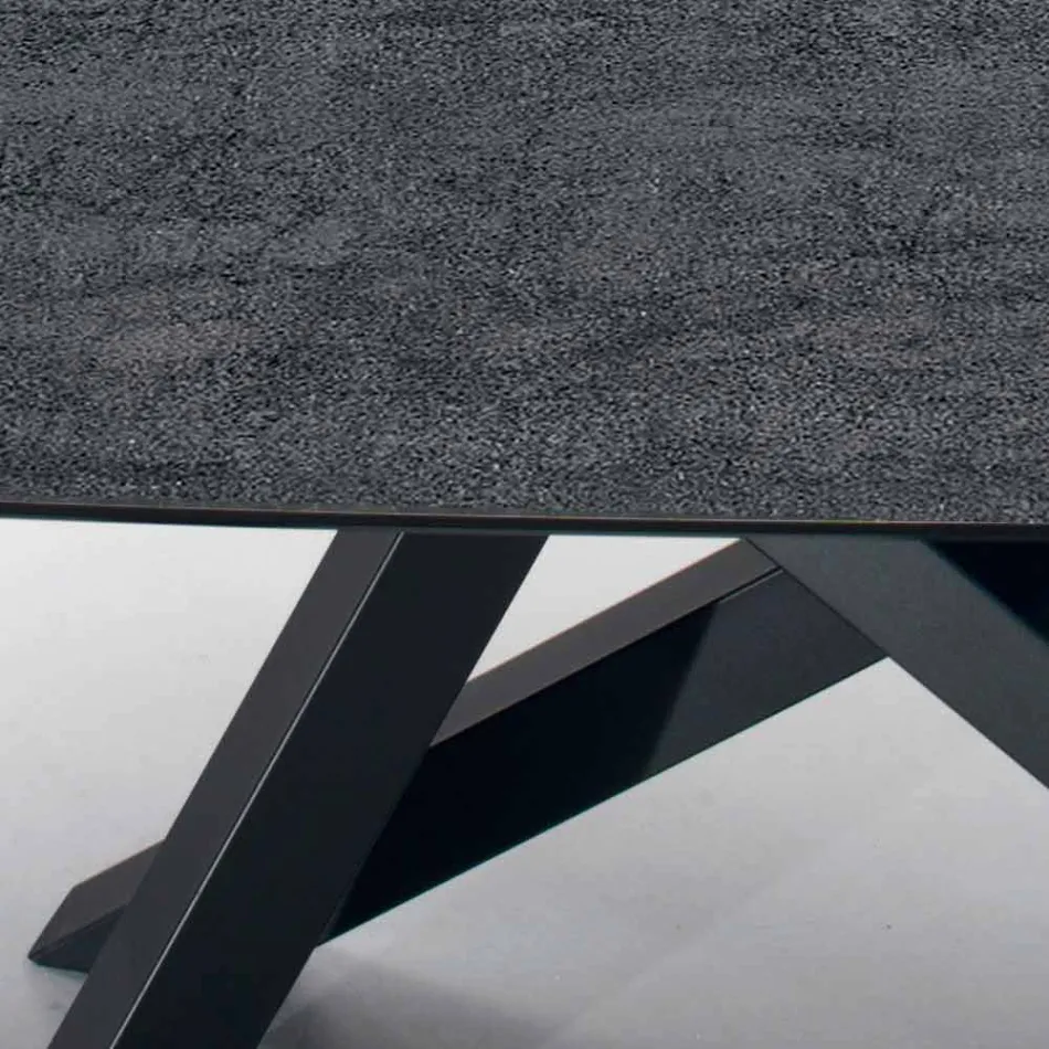 Jídelní stůl s deskou v jemném Made in Italy Hypermarble - Settimmio Viadurini