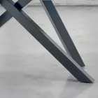 Jídelní stůl s dýhovanou dřevěnou deskou Made in Italy - Settimmio Viadurini